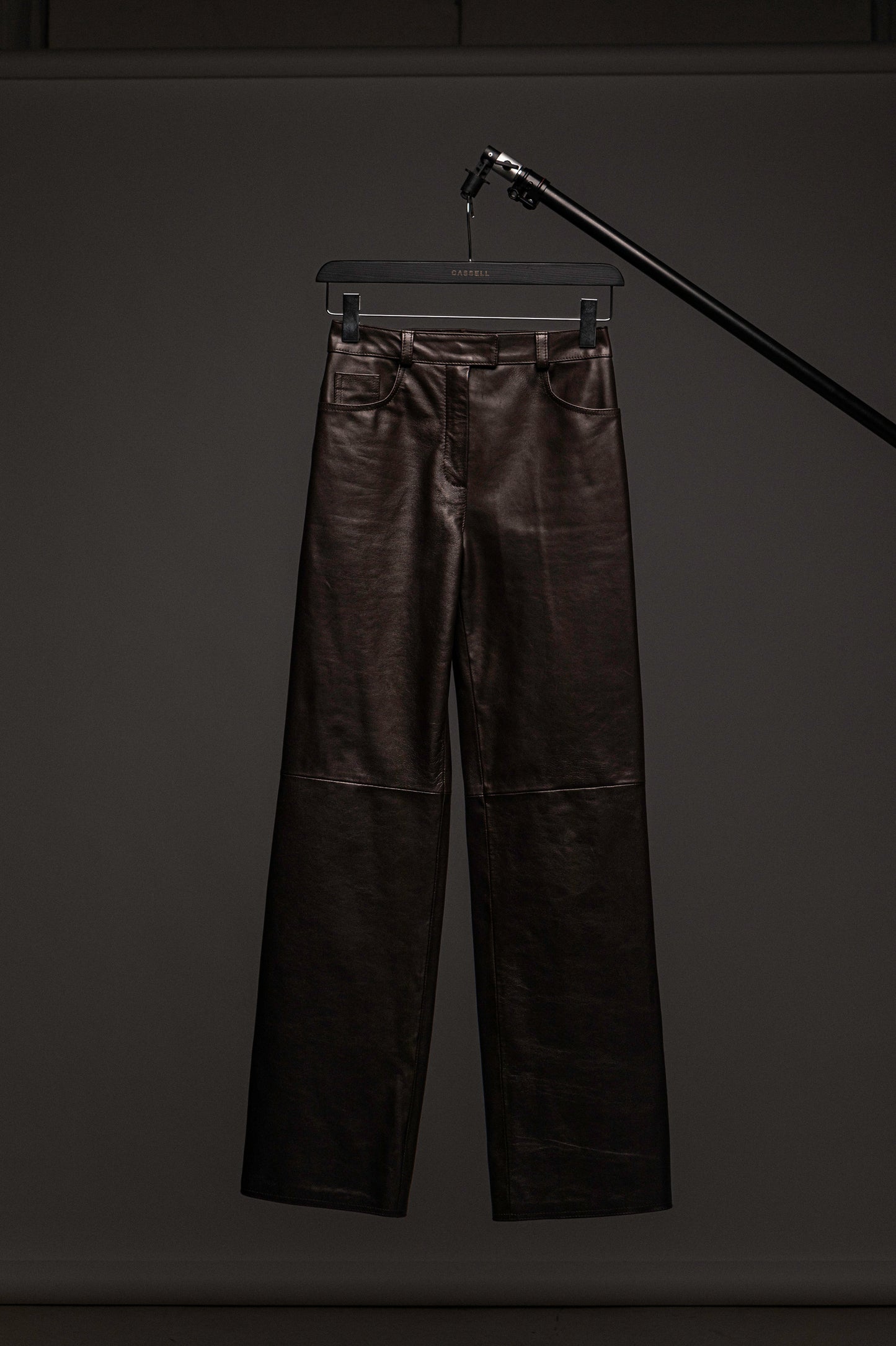 WIDE PANTS BROWN